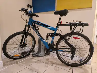 Heya, I'm selling my 26" mountain bike for $350 with all of its add-on utilities :3 Bike comes with...