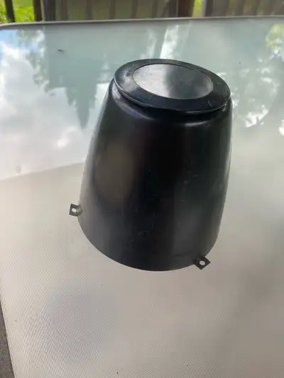 RV Blacktire hub cover never used. Purchase price was $6.75 plus tax. Dusty from sitting on shelf in...