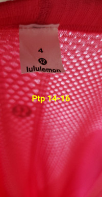 LULULEMON pink top  SMALL