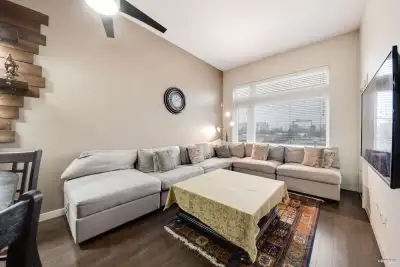 Beautiful Scott Living Emma modular sectional sofa set with ottoman for sale. This is a spacious and...