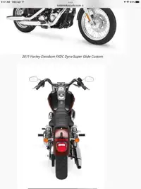 Looking for stock 2011 Dyna  super glide custom handle bars