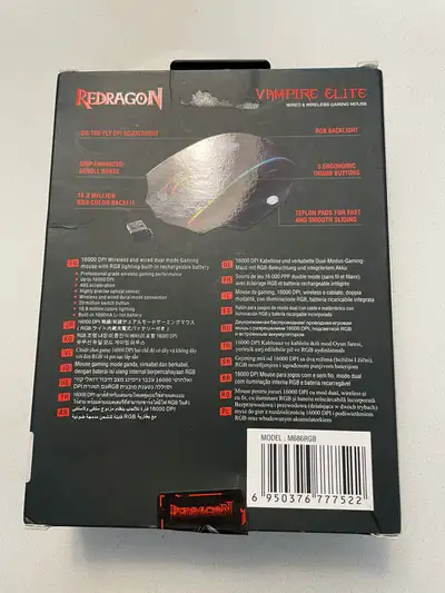 Red Dragon Vampire Elite Wired/Wireless Gaming Mouse- New, View more