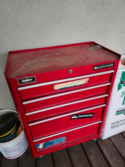 Mastercraft 4-Drawer Rolling Tool Cabinet with Key - Great Condi, View more