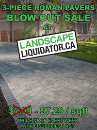 Roman Pavers Weekly Price Drop! From $7.99 to $7.09!