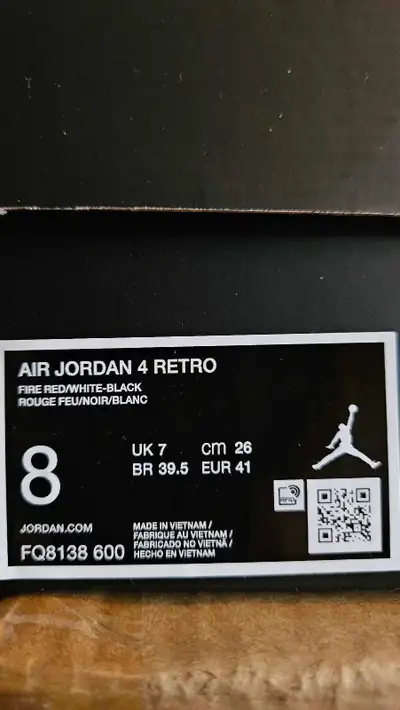 Air Jordan 4 Retro Toro Bravo Size 8 BNIB Never Worn, View more