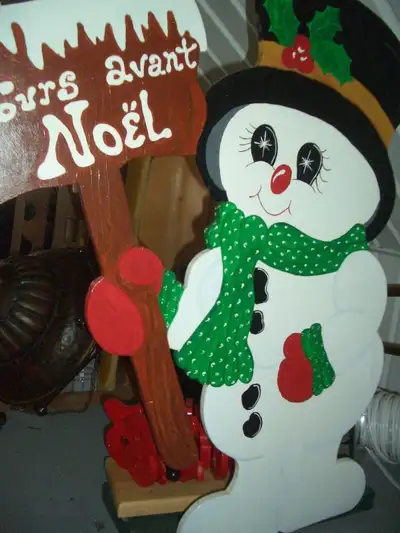 peinture sur bois calendrier de l`avant noel 60 dollars, View more