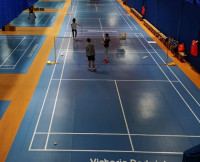 Blue Badminton Court Mat