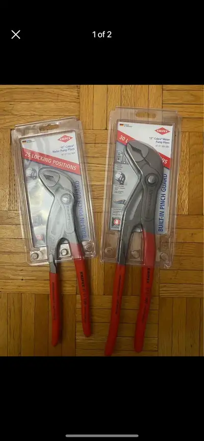 Knipex 10” or 12” Cobra Water Pump Pilers, View more