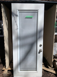 Insulated exterior door. 