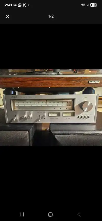 Vintage Hitachi FT‑920 AM/FM Stereo Tuner Made in Japan mint, View more