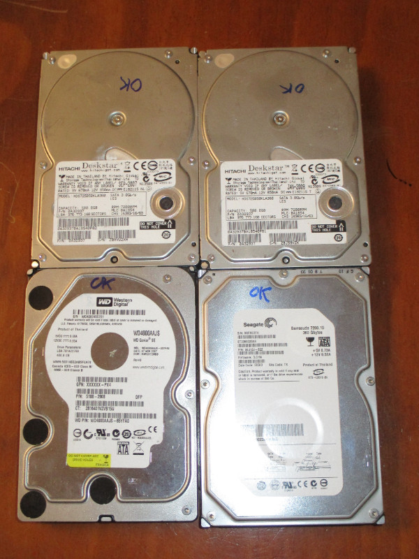 Mechanical desktop 3.5" hard drives ($7 each) in System Components in City of Halifax