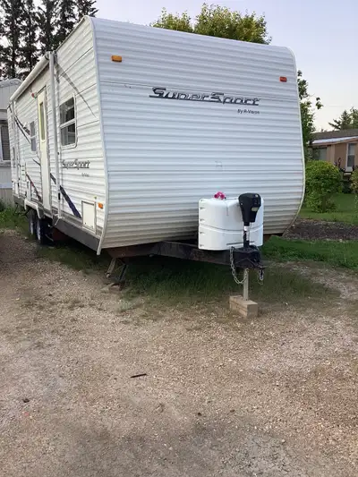 Good condition Stove, plumbing, a/c, heat works well. Fridge needs repair One window has a crack