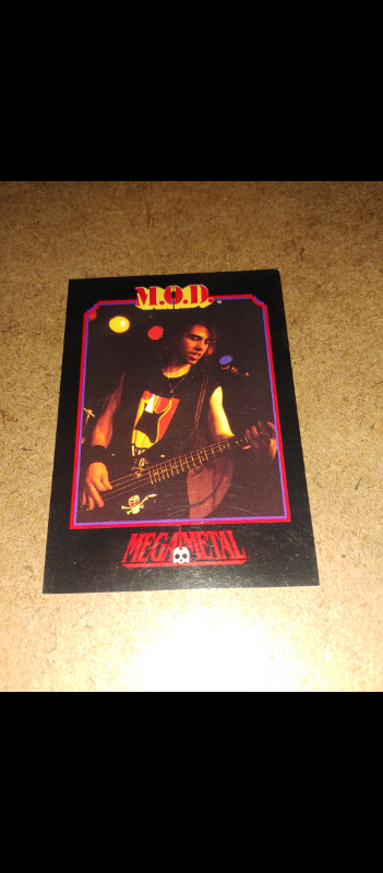 M.O.D - 1991 MEGA METAL - TRADING CARD, View more