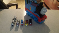 Die cast talking Thomas and Friends trains with carrying case