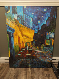 Painting - Cafe Terrace at Night - Van Gogh (Canvas Print)