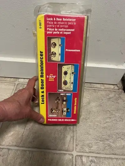 NEW Brass Lock and Door Reinforcer $25, View more