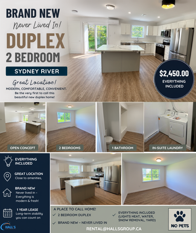 Features Include: - 2 Spacious Bedrooms -Bright Open-Concept Living Space -Modern Kitchen with Large...
