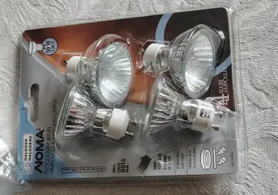 Noma Halogen 50w GU10 Flood Lights - $7 NEW 4pck - $10for10 used, View more