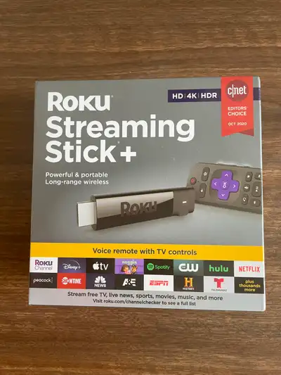 Roku Streaming Stick+ 4K HDR Media Player - Brand New Sealed, View more