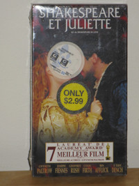VHS NEUVE Shakespeare et Juliette (v.f. de Shakespeare in Love)