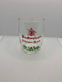 Budweiser Anheuser-Busch Shot Glass - 3in tall 160mL