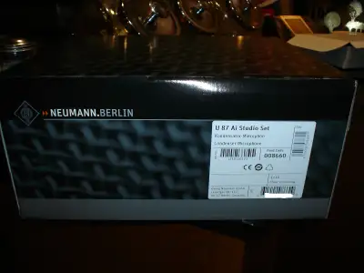 Neumann U87 Ai ni with EA87 shockmount and wooden case, View more