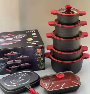 BMN Premium 14-Piece Non-Stick Cookware Set, View more