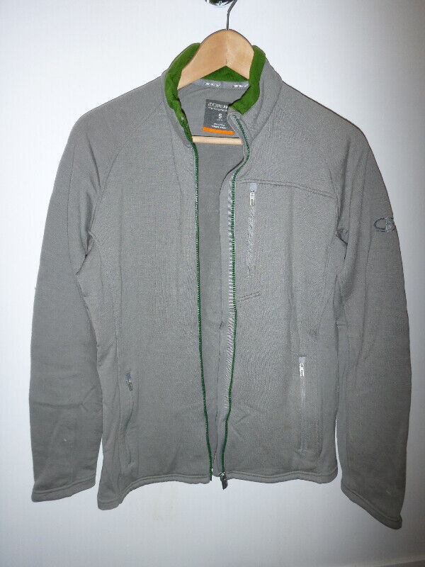 Icebreaker-Men's-Kodiak LS Zip-Fossil-Small in Fishing, Camping & Outdoors in City of Toronto - Image 2