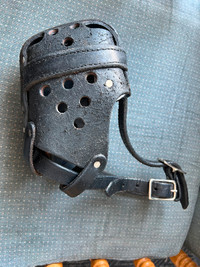 Adjustable leather Dog Muzzle