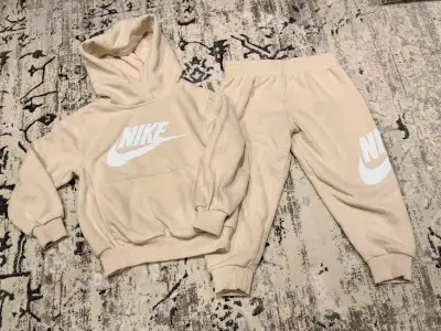 Nike Toddler Hoodie and Pants Set Beige Size 4T, View more
