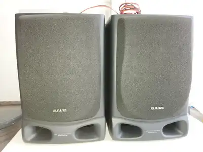 Aiwa Twin Duct Bass Reflex SX-NV20 Bookshelf Speakers Pair, View more