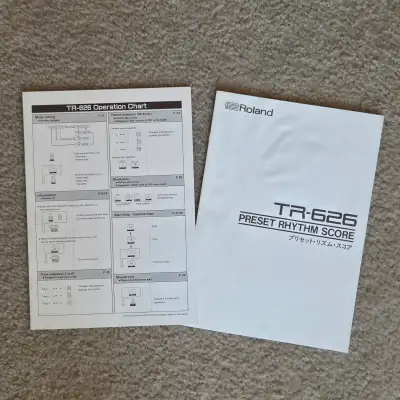 Roland TR-626 Drum Machine Operation Manuals (1987), View more