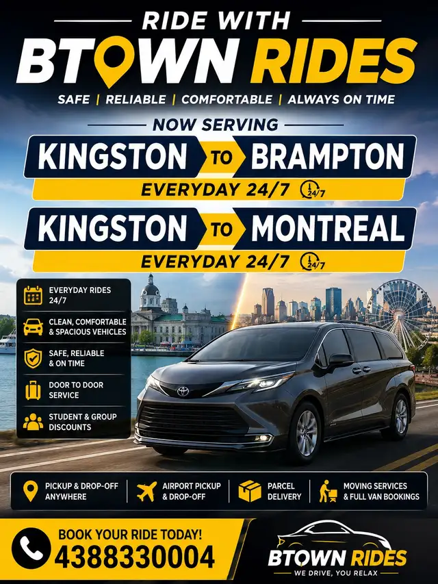 Kingston to Montreal daily ride