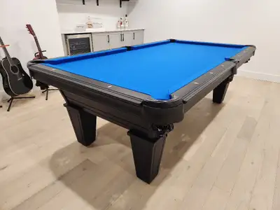 Upgrade your game room with a New 1” Slate Kent Billiard Table – where timeless design meets premium...
