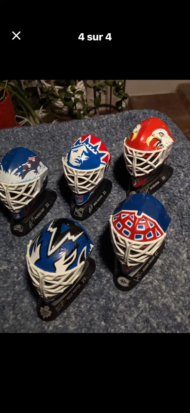 McDonald's Mini Casque de Hockey Gardien de But NHL 1996 in Hockey in City of Montréal - Image 4