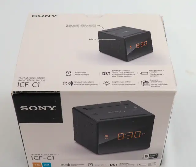 Sony FM/AM Clock Radio ICF-C1 in General Electronics in St. Albert - Image 4