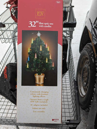 New fiber optic candle Christmas Tree 36 in tall