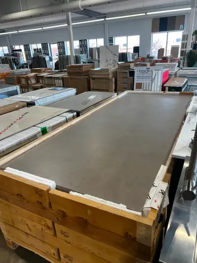 ITALIAN PORCELAIN SLAB SALE $249.99 ONLY! 98 1/2" X 39 3/4" IN STOCK AT OUR BARRIE LOCATION ONLY! SQ...