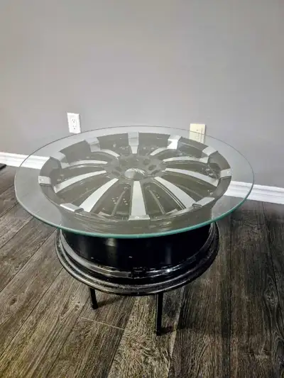 Alloy Wheel Coffee Table / side table, View more