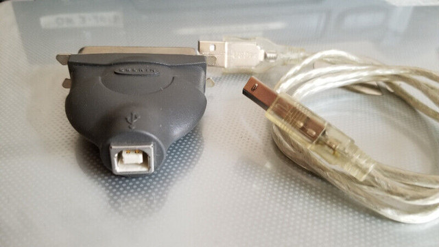 USB to 36 Pin IEEE 1284 printer adapter + Parallel Printer Cable dans Câbles et connecteurs  à Ville de Montréal - Image 2