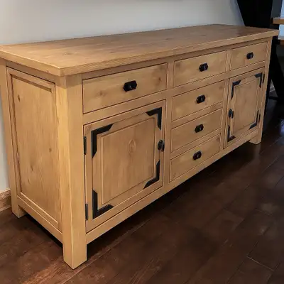 rustic blonde buffet , View more