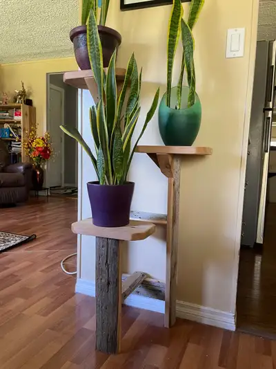 rustic plant stand , View more