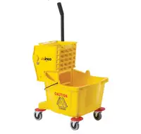 NEW Winco Commercial Mop Bucket on Wheels, 26 Quart, Yellow