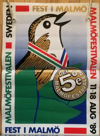 Poster Malmo Festival Sweden 1989, View more