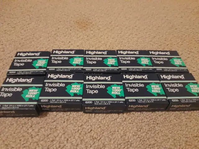 Highland invisible tape Sealed packs in Storage & Organization in Mississauga / Peel Region - Image 2