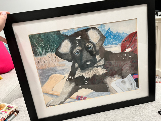 Framed Hockey Pup in Arts & Collectibles in Mississauga / Peel Region