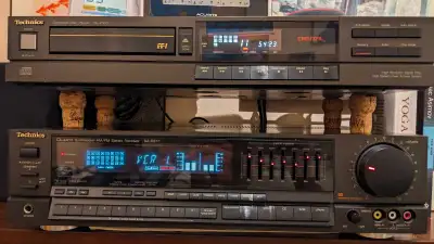Technics receiver, cd player, View more