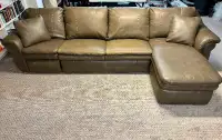 Lazy Boy Sectional with Recliner, Chaise, & Full Bed