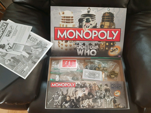 Doctor Who Monopoly 50th Anniversary edition  in Arts & Collectibles in Mississauga / Peel Region - Image 2