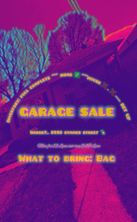 TODAY•*•Indoor Garage Sale